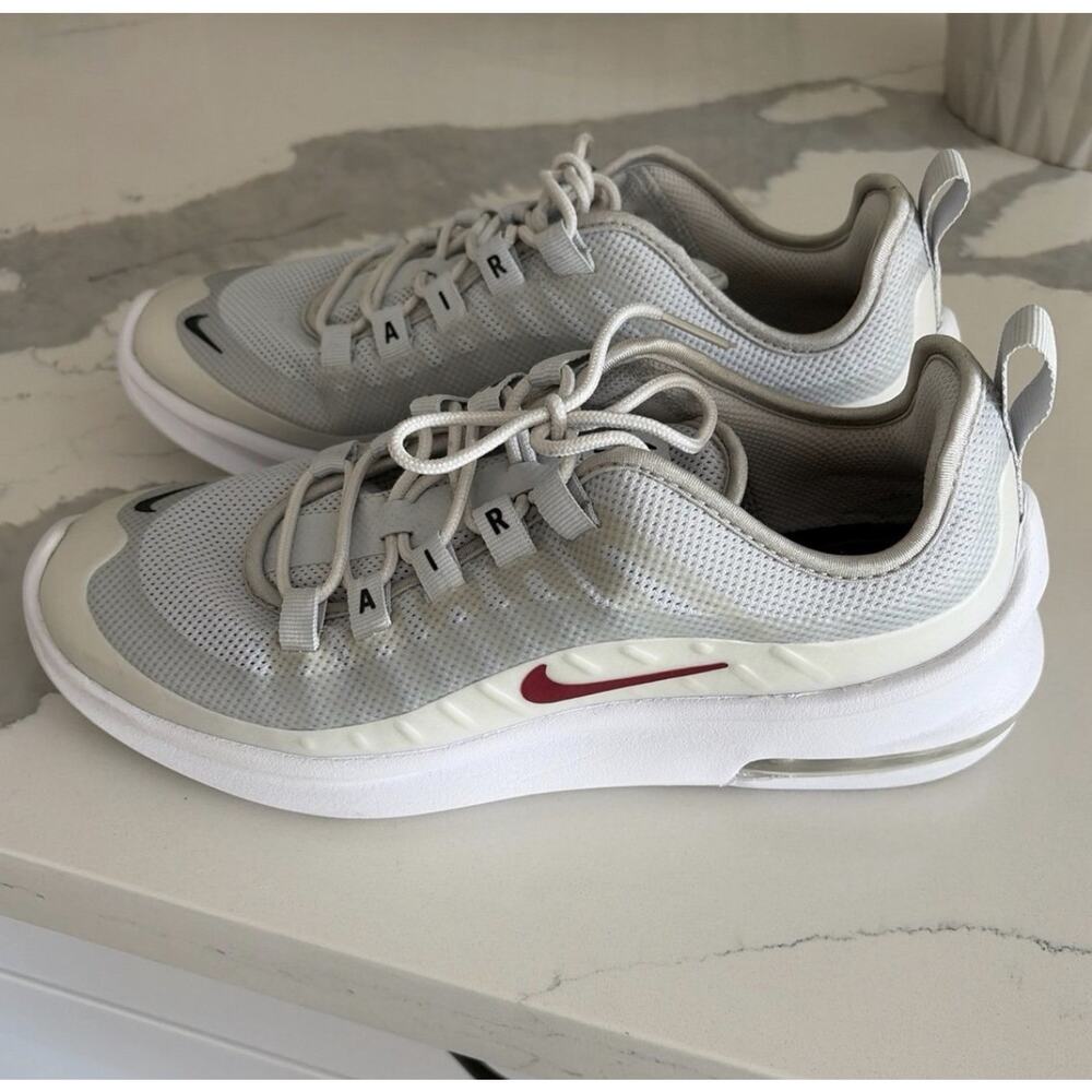 Nike Air Max Axis Pure Platinum/Red Crush - Women's Size 8.5